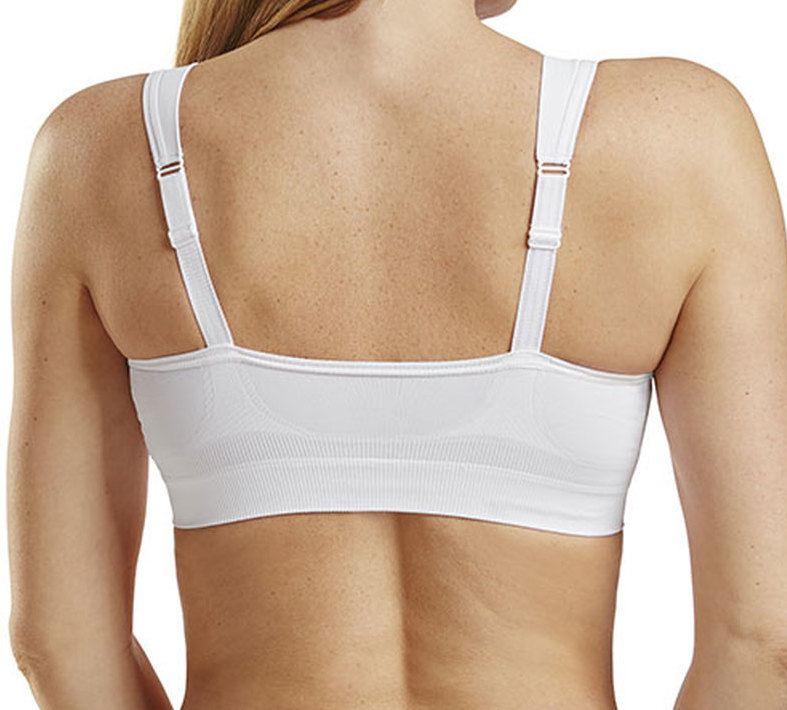 Front Fastening Stretch Sleep Post Surgery Bra Sports Bra with Wide Back  Support